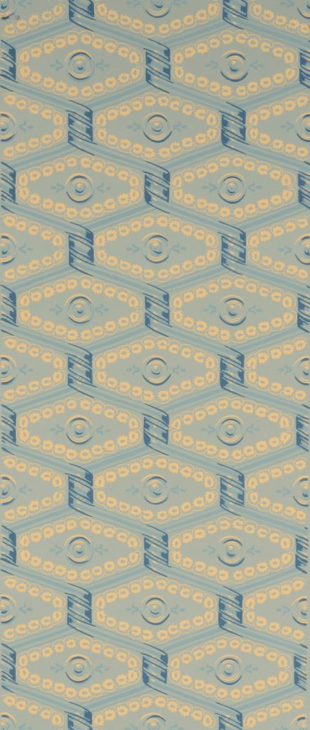 Berrien House Ribbon Trellis Wallpaper - D