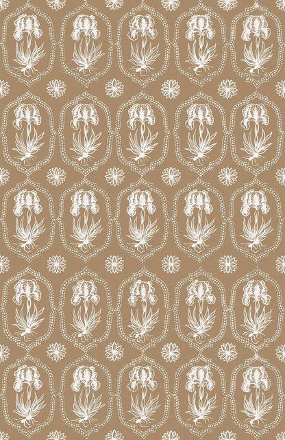 Besler Iris Wallpaper - Tobacco Small