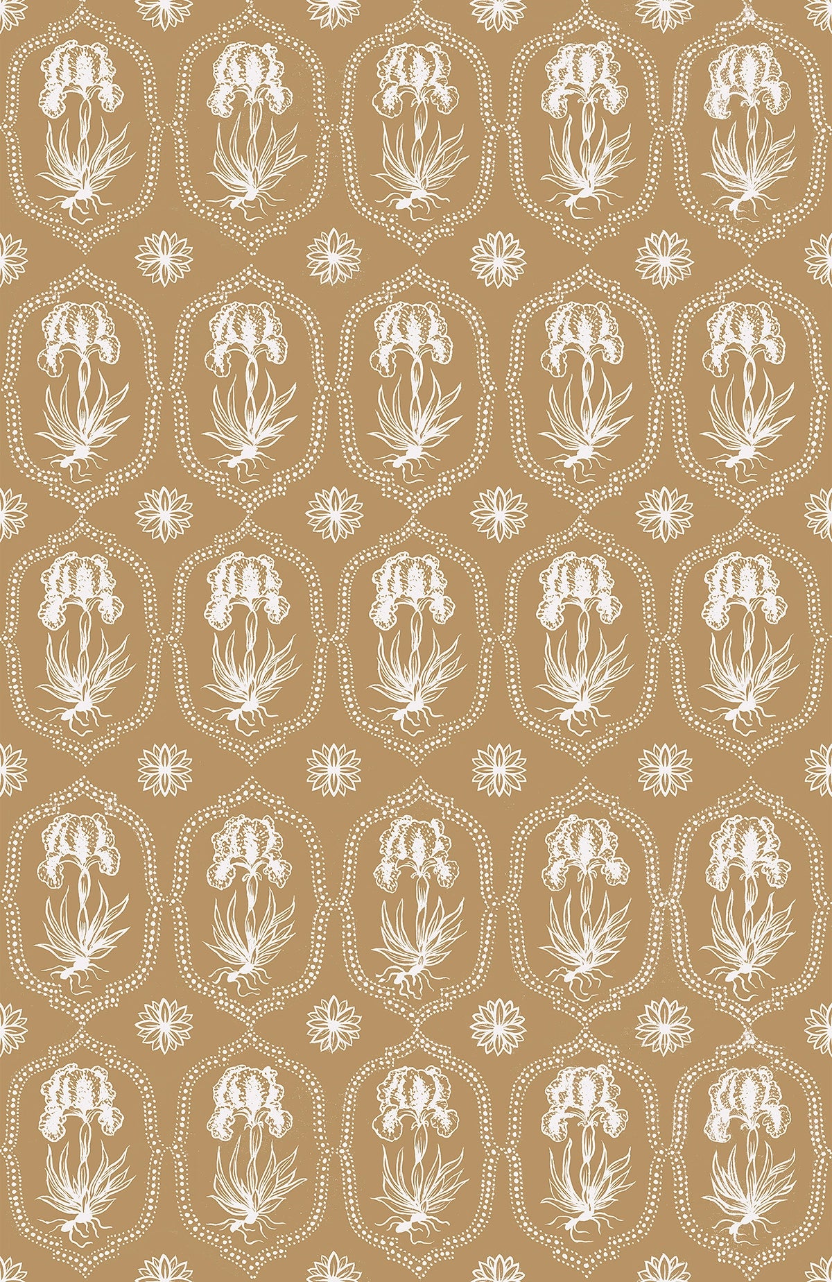 Besler Iris Wallpaper - Tobacco Large
