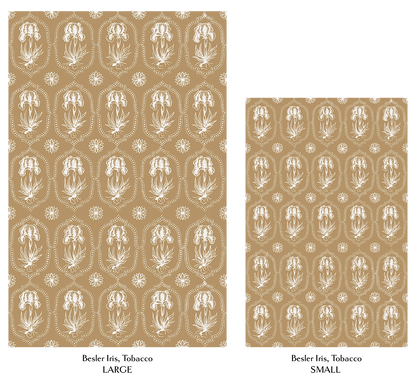 Besler Iris Wallpaper - Tobacco Large