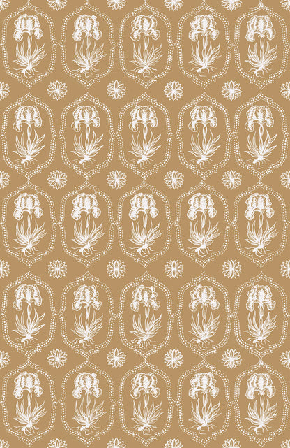 Besler Iris Wallpaper - Tobacco Small
