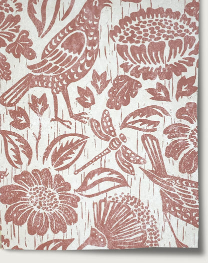 Bird in the Hand Wallpaper - Clay