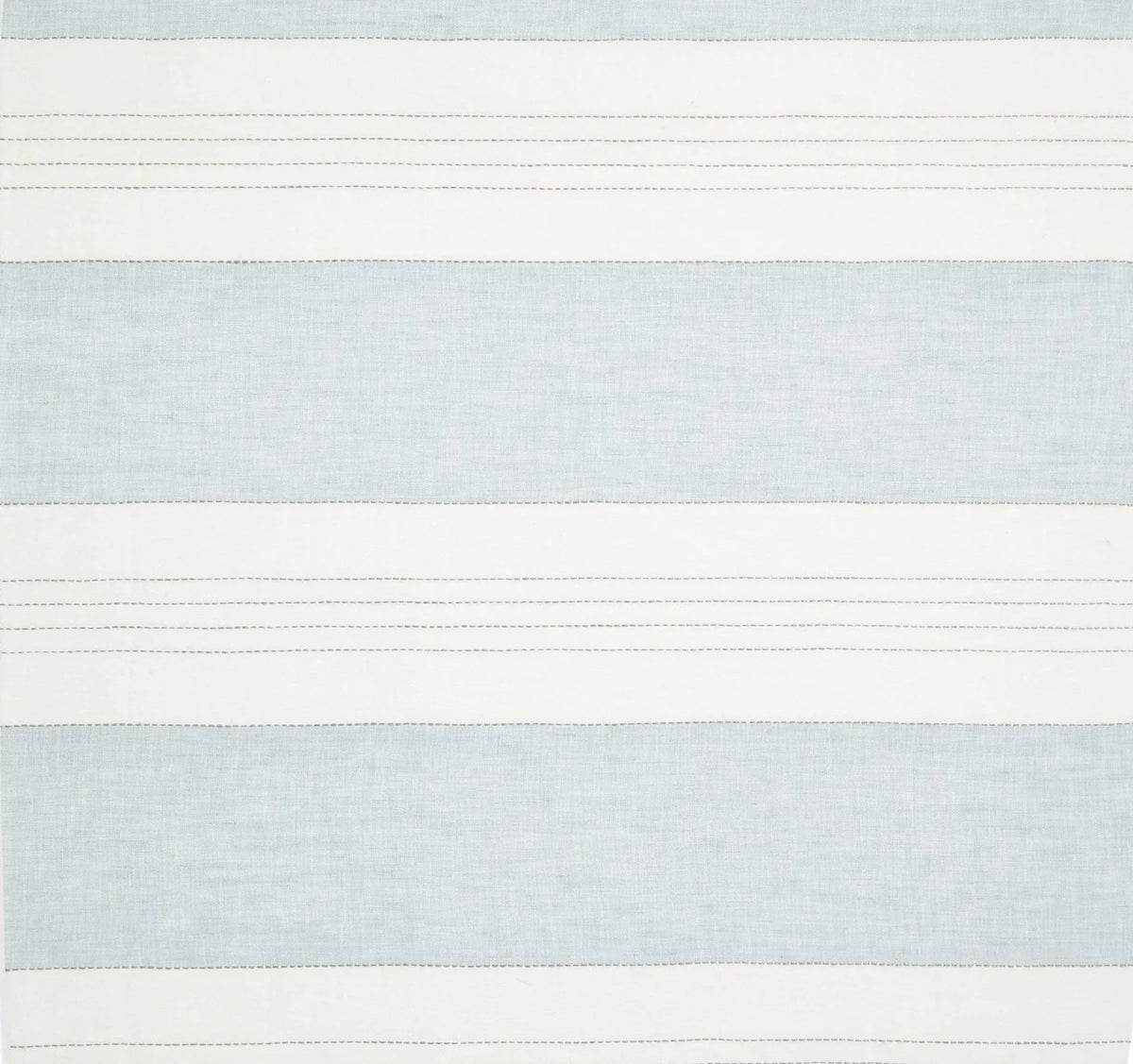 Broad Stripe Linen (Horizontal stripes) - Parma Grey / White
