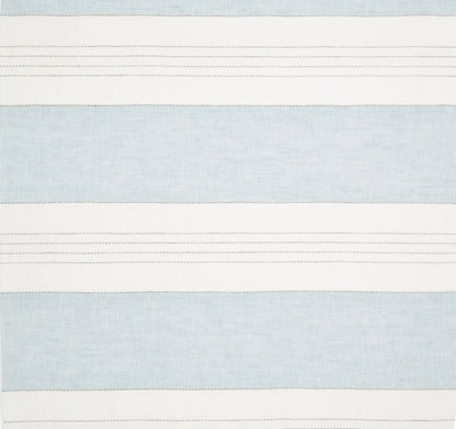 Broad Stripe Linen (Horizontal stripes) - Parma Grey / White