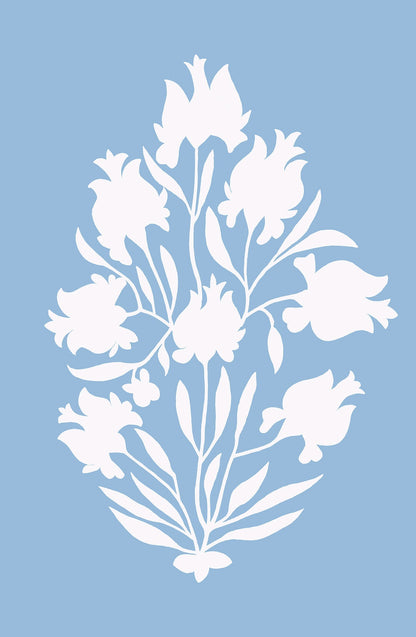 Bukhara Wallpaper - Chalk Blue Large