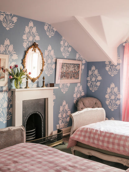 Bukhara Wallpaper - Chalk Blue Large