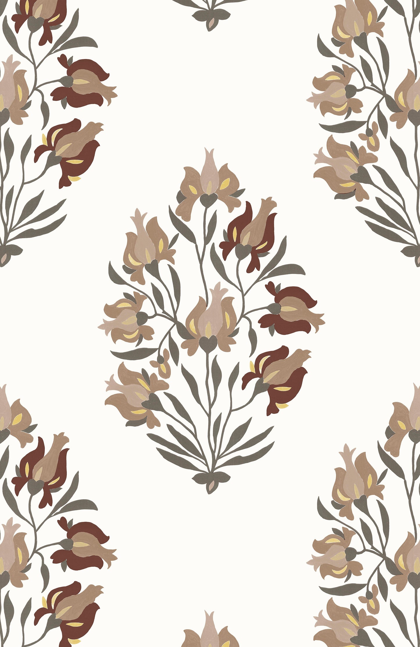 Bukhara Wallpaper - Steppes Brown Small