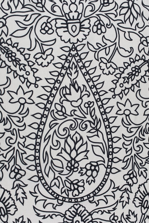 Crazy Paisley - Black & White
