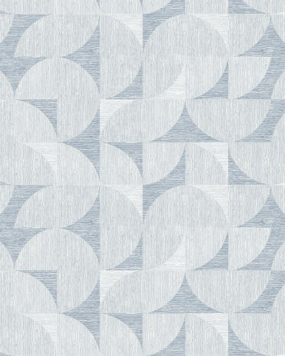 Circle Squared Wallpaper - Blue Gray