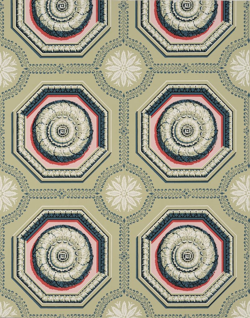 Coffered Rosette - A Green