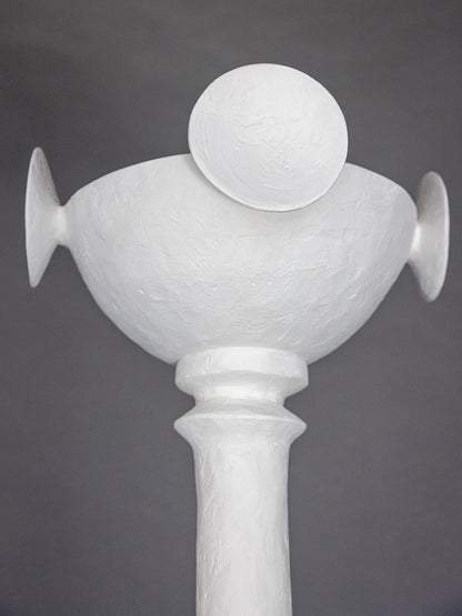 Meridian Torchiere - White Plaster
