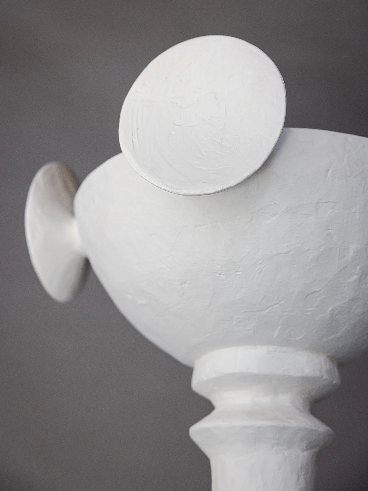 Meridian Torchiere - White Plaster