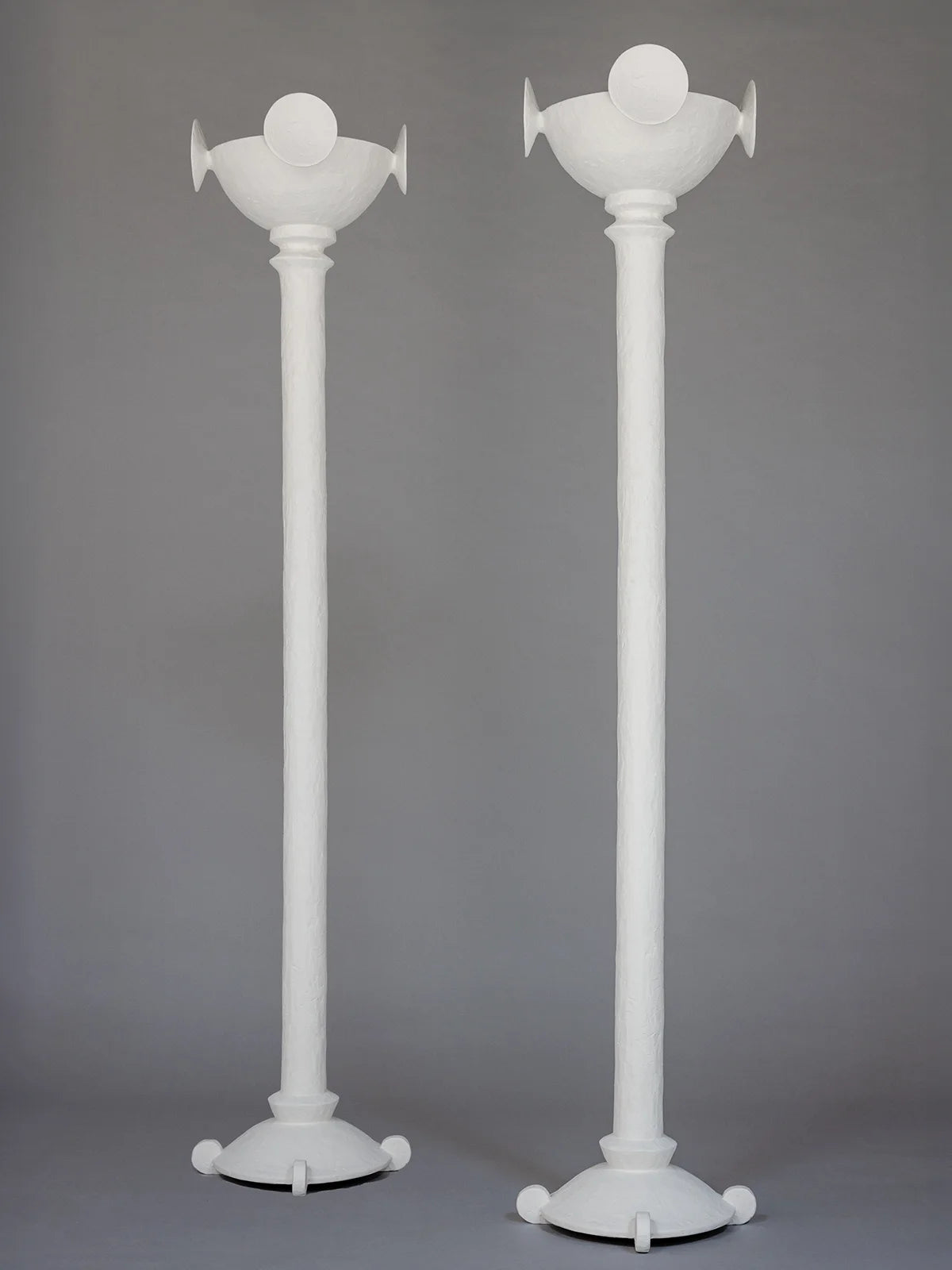 Meridian Torchiere - White Plaster