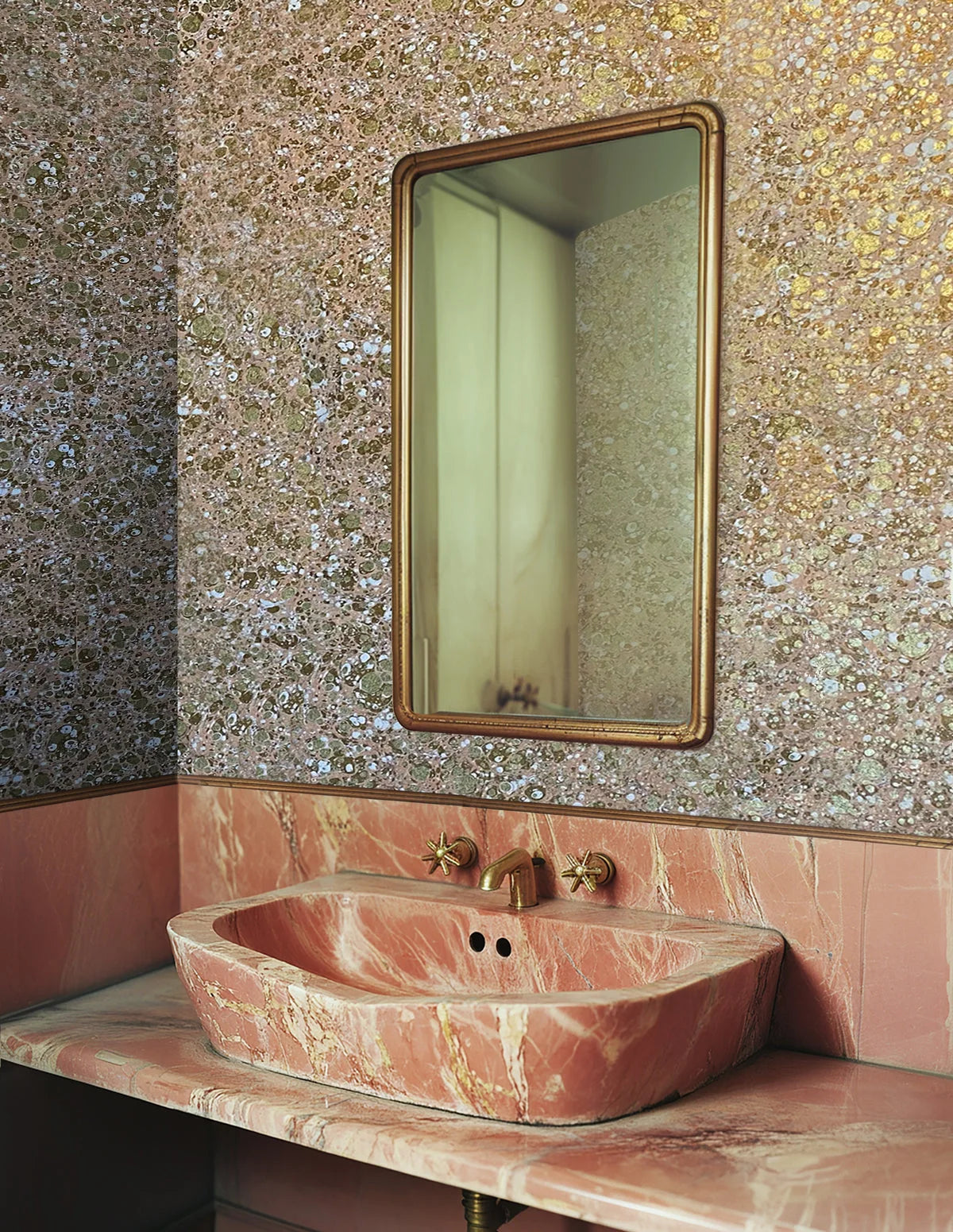 Cosmo Wallpaper - Peach Bellini