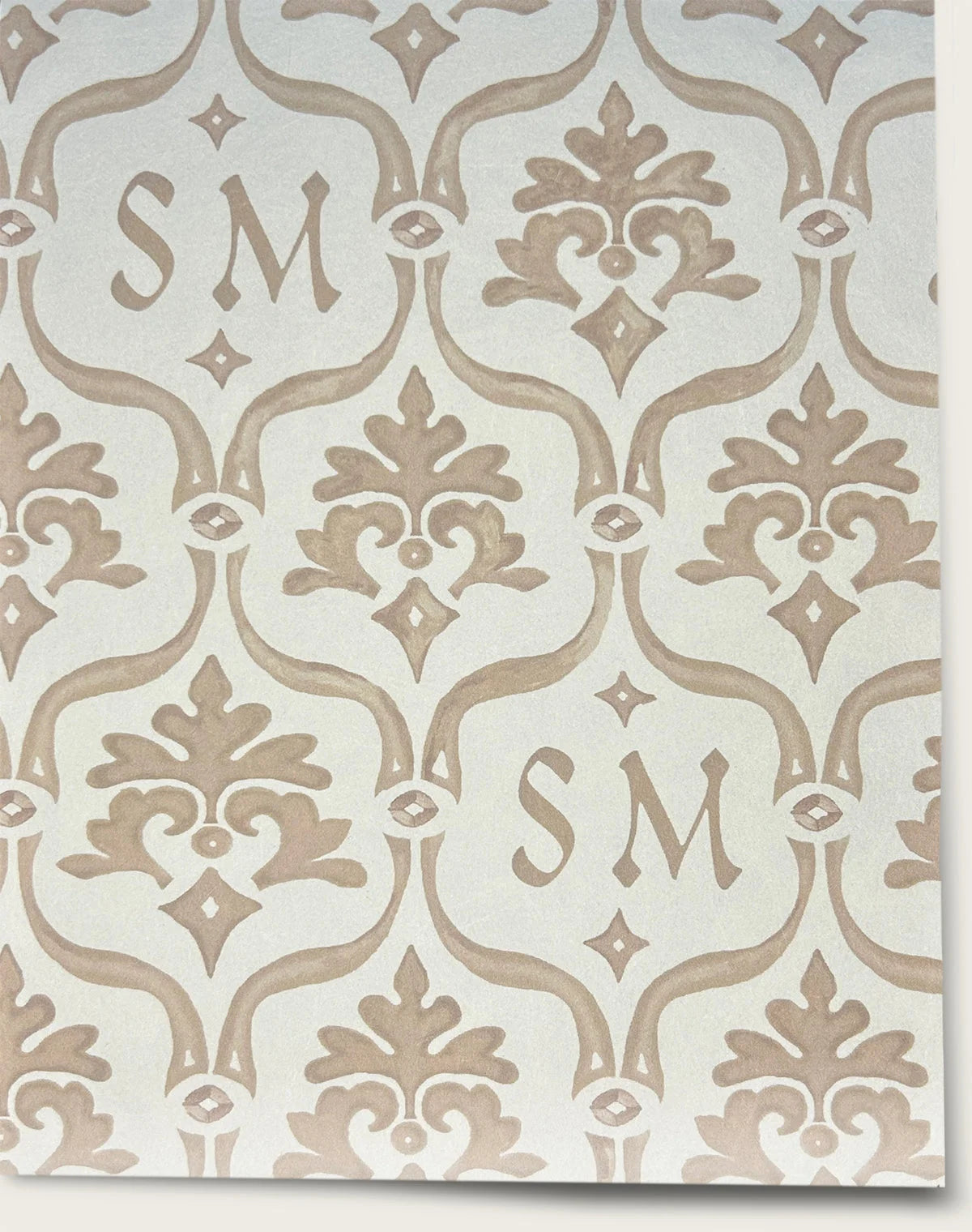 Crest Wallpaper - Sparrow Beige