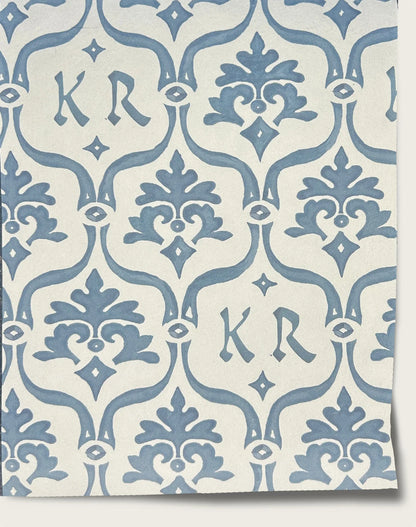 Crest Wallpaper - Sky Teal