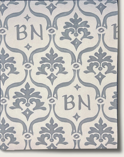 Crest Wallpaper - Stone Grey