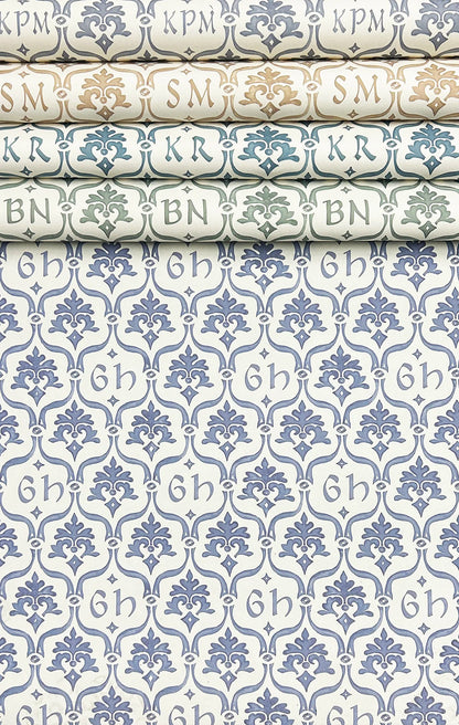 Crest Wallpaper - Sparrow Beige