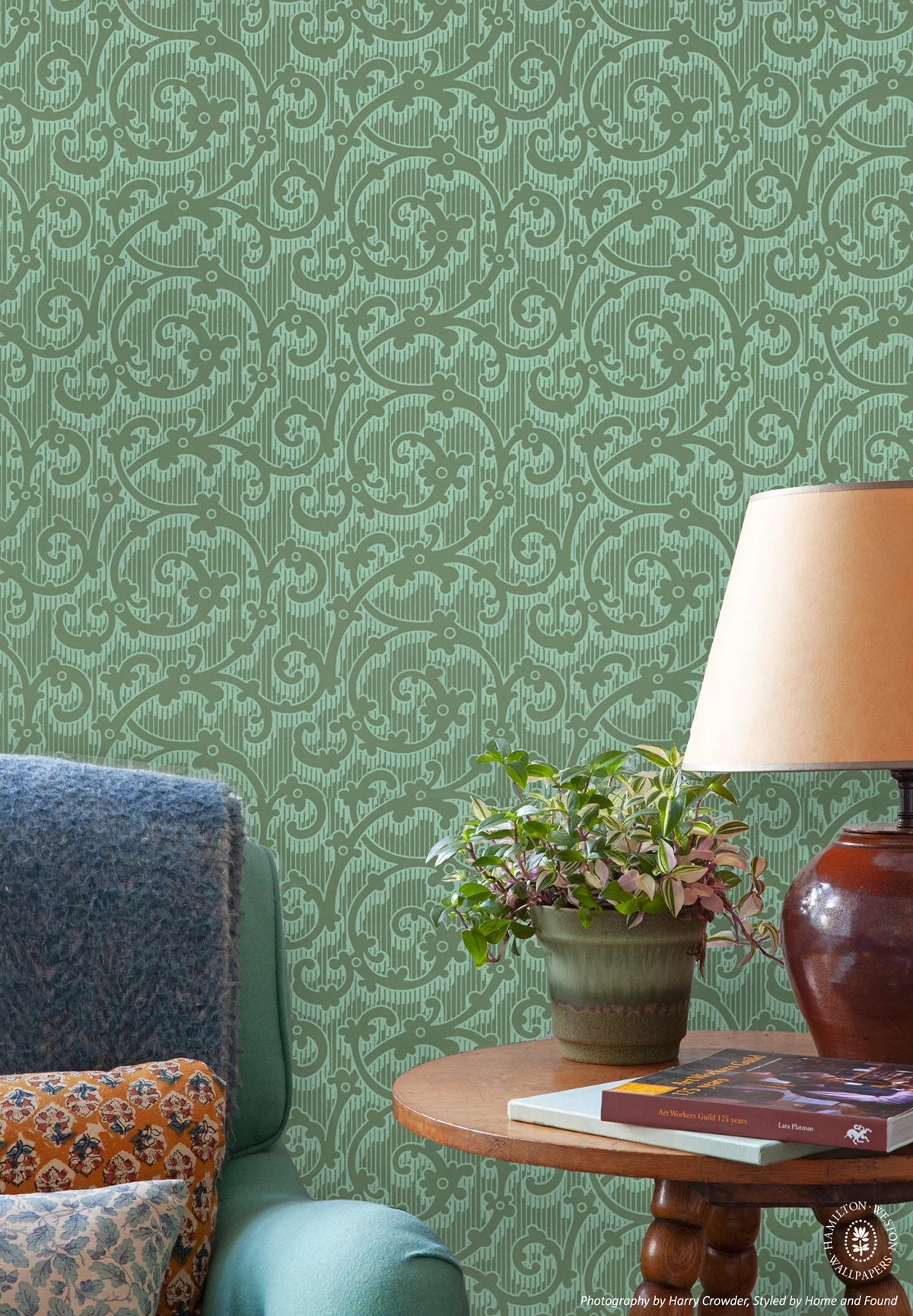 Cyfarthfa Damask Wallpaper - 4