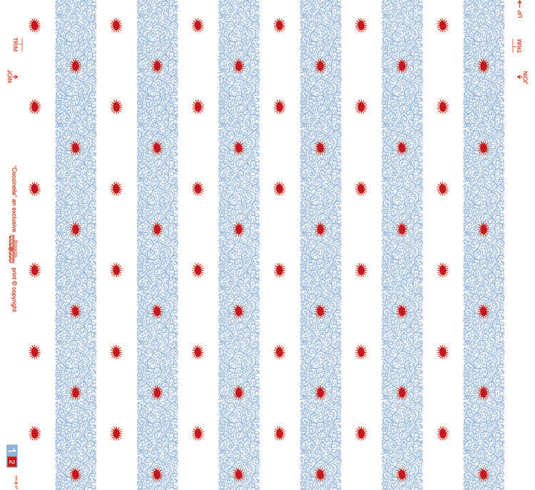 Coccinelle Wallpaper - Blue/Red