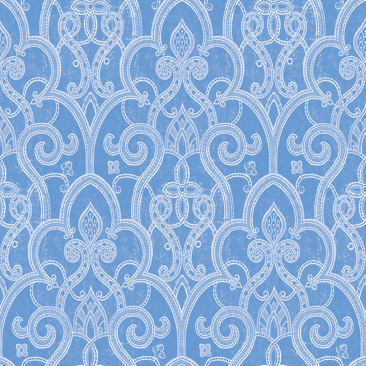 Tracery Wallpaper - Blue