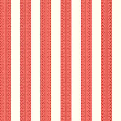 French Stripe - Coral