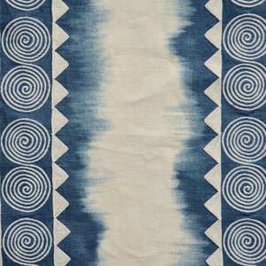 Spiral Embroidery - Indigo