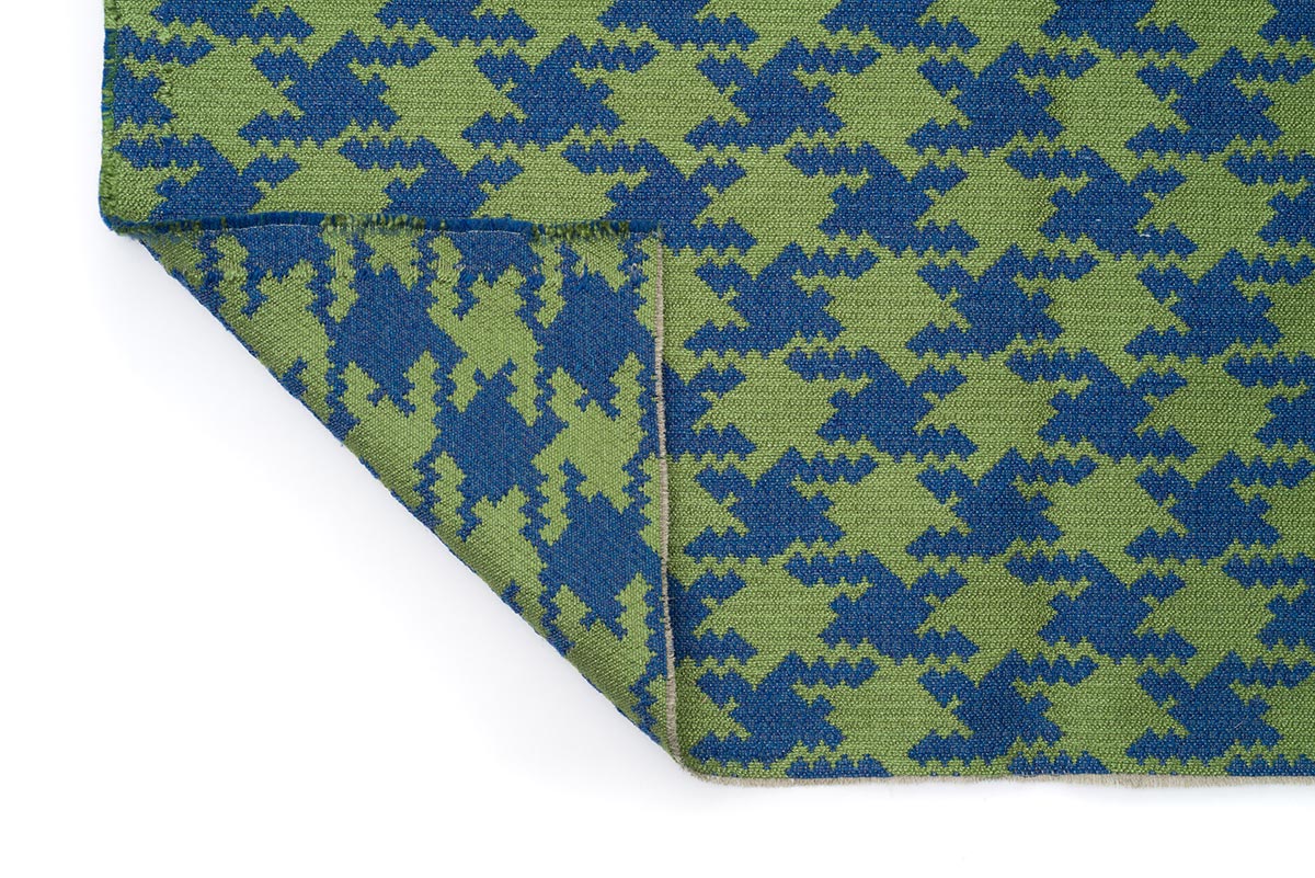 Houndstooth - Denim Fern