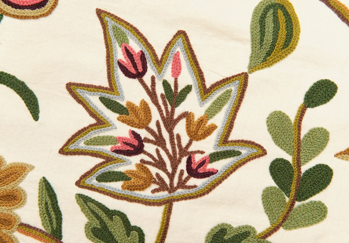 Debonnaire - Burgundy / Green on Cream