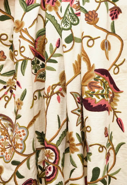 Debonnaire - Burgundy / Green on Cream