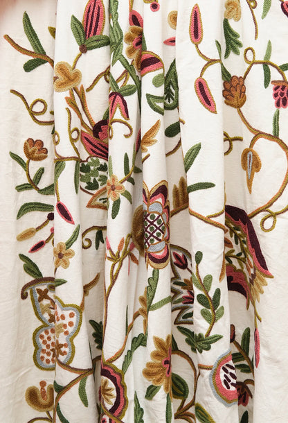 Debonnaire - Burgundy / Green on White