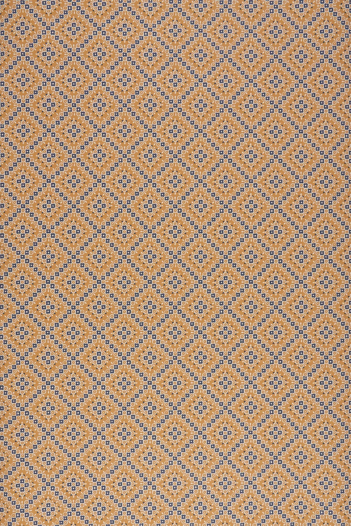 Diamonds Wallpaper - Mustard/Blue