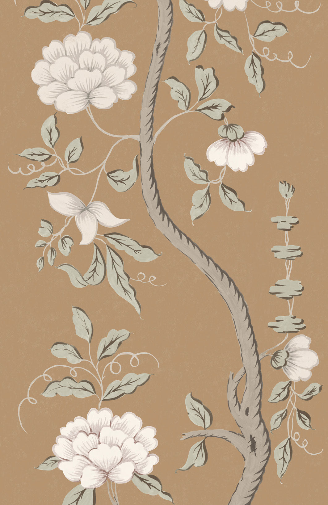Drottningholm Tree Wallpaper - Tobacco Large
