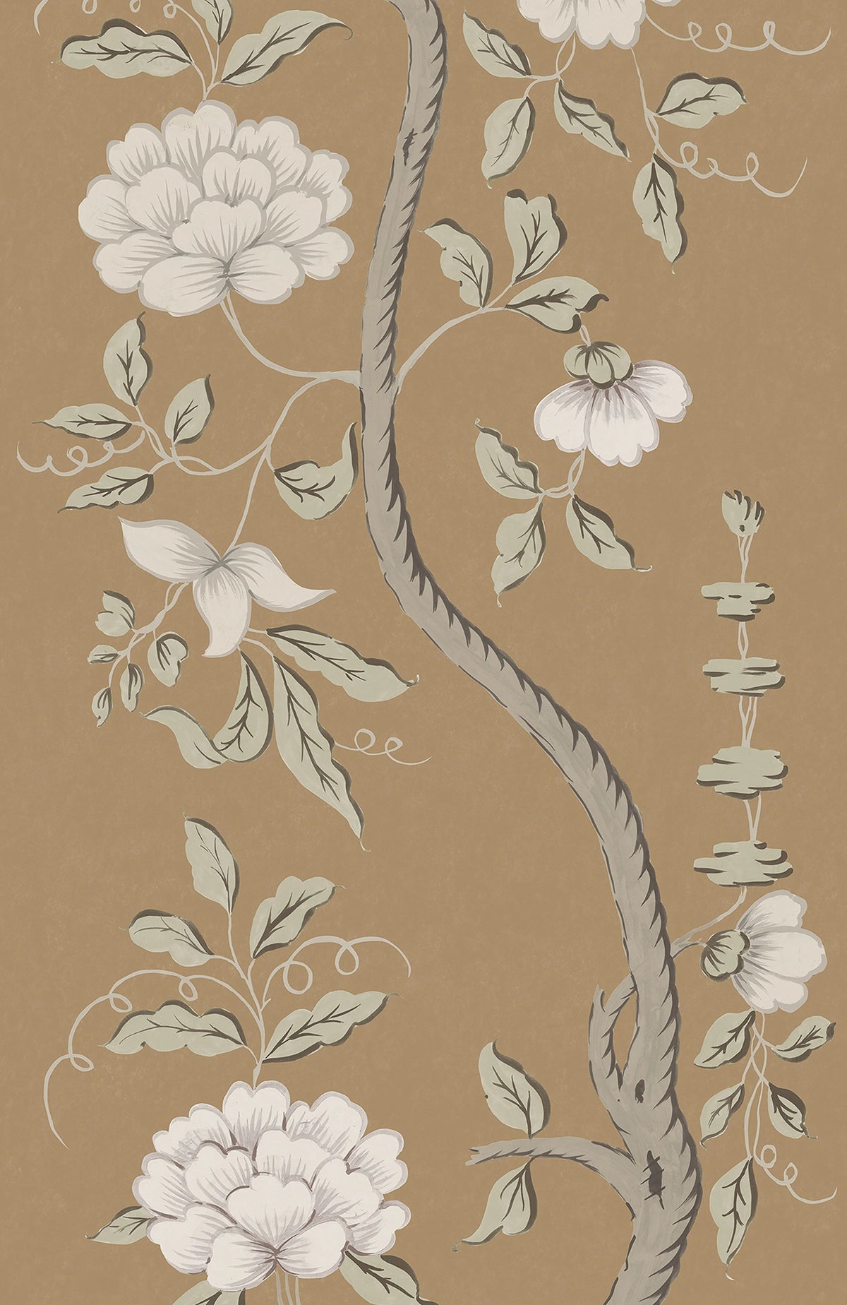Drottningholm Tree Wallpaper - Tobacco Large