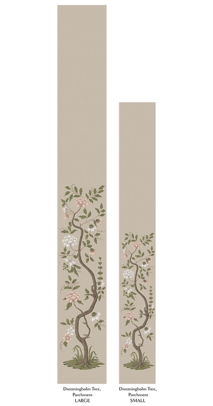 Drottningholm Tree Wallpaper - Parchment Small