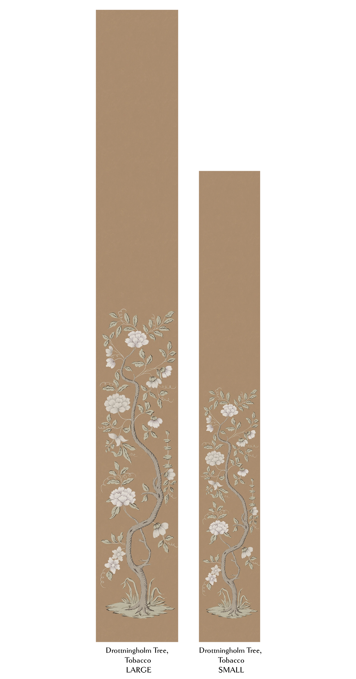 Drottningholm Tree Wallpaper - Tobacco Large