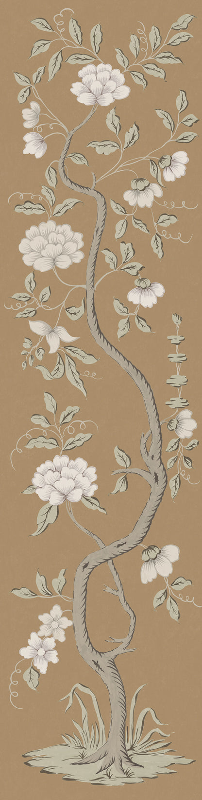 Drottningholm Tree Wallpaper - Tobacco Large