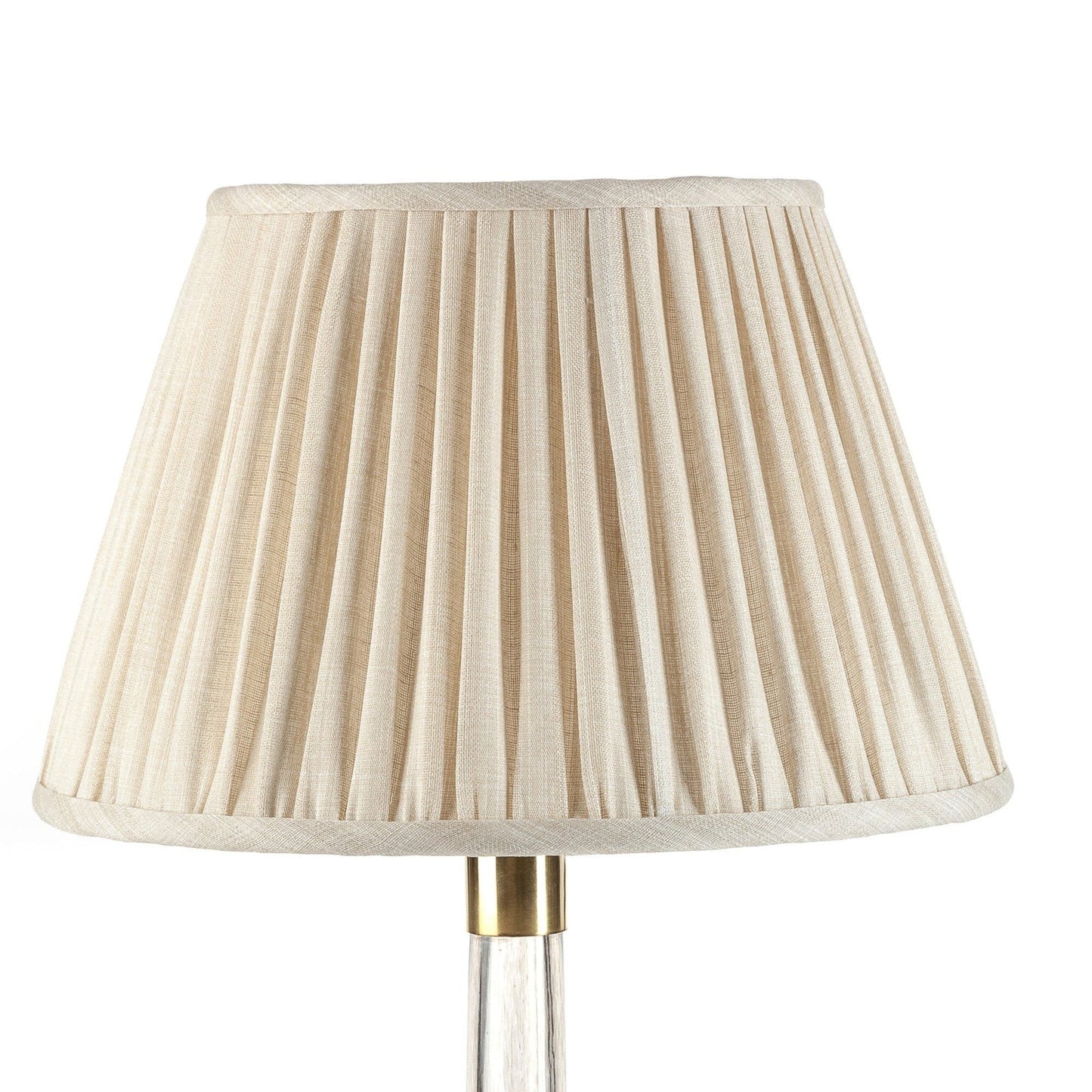 16 Inch Round Gathered Bedwyn Lampshade - Cream Moire