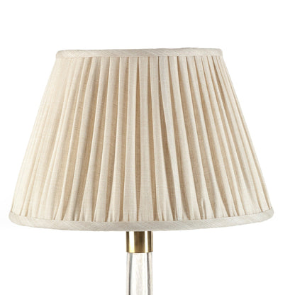 16 Inch Round Gathered Bedwyn Lampshade - Cream Moire