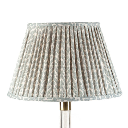 16 Inch Round Gathered Bedwyn Lampshade - Light Blue Rabanna