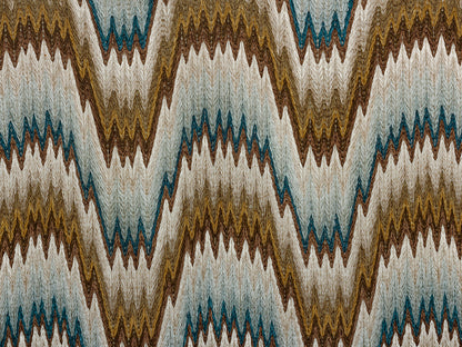 Rouen (flame stitch) - thin thread - Blue