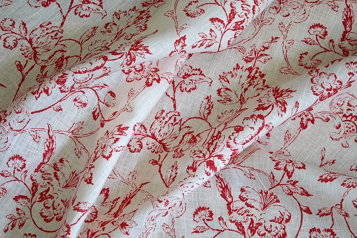 Enid's Ramble Voile - Coral