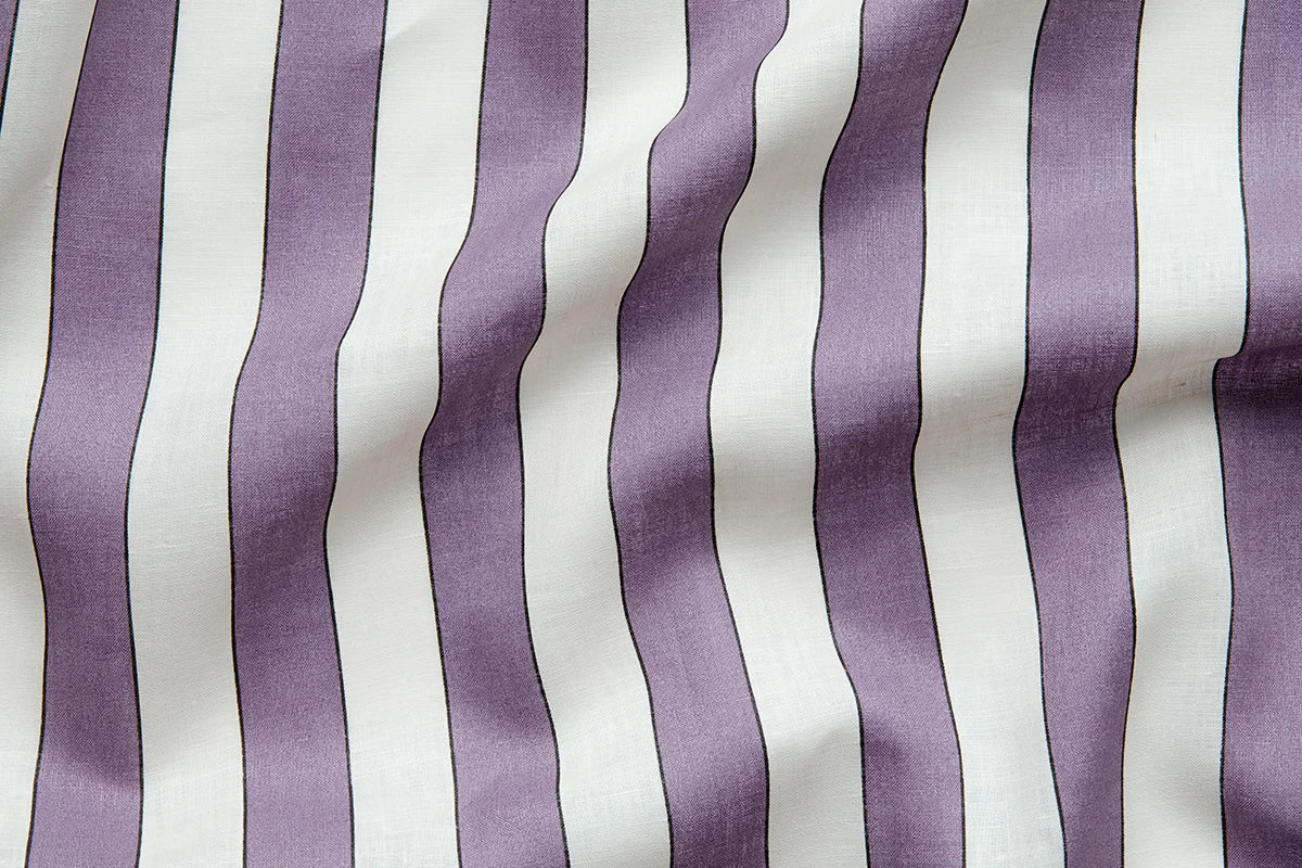 Plain Stripe Voile - Lilac