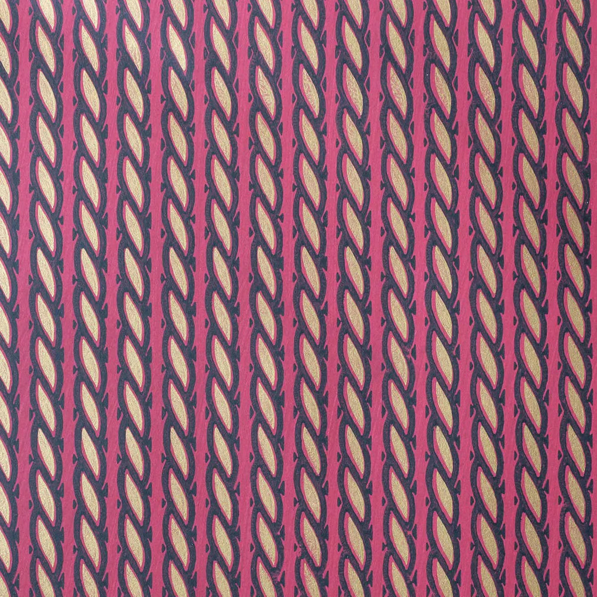 Gilded Rope Wallpaper - Ruby