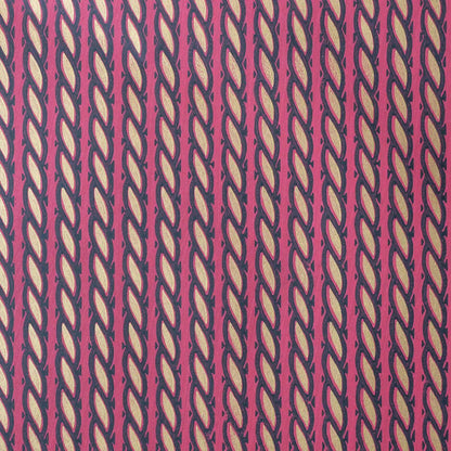 Gilded Rope Wallpaper - Ruby