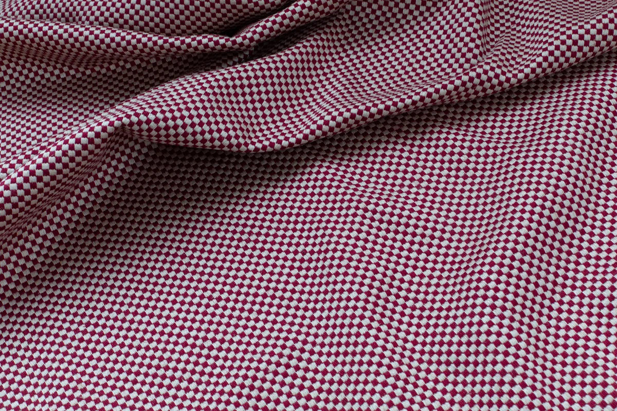 Chequerboard Stitch - Cranberry