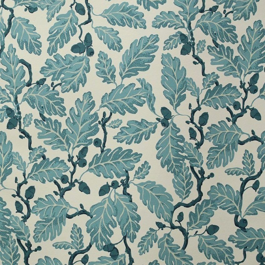 Mill Oak Wallpaper - Common Blue
