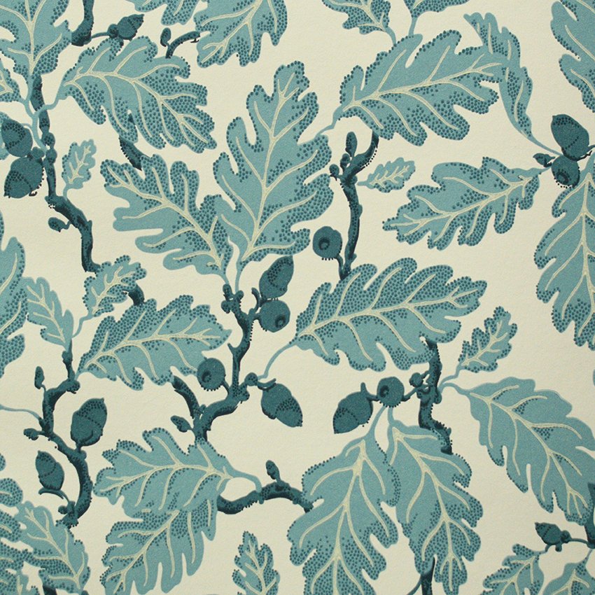 Mill Oak Wallpaper - Common Blue