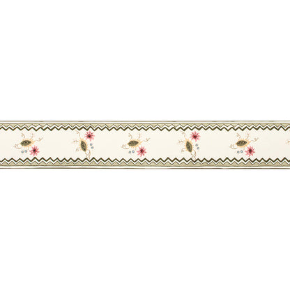Floral Sprig Border - Moss