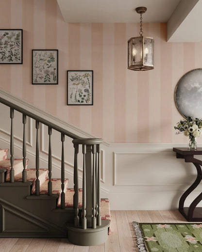 Spencer Stripe Wallpaper - Conch